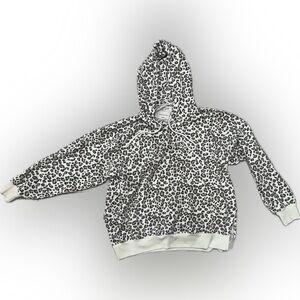 American Eagle XS Leopard Print Hoodie Lightweight Pullover Sweatshirt